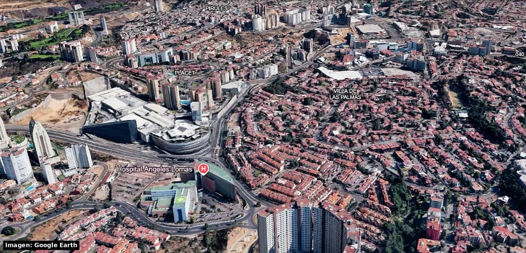 Vista aérea de Interlomas, Huixquilucan