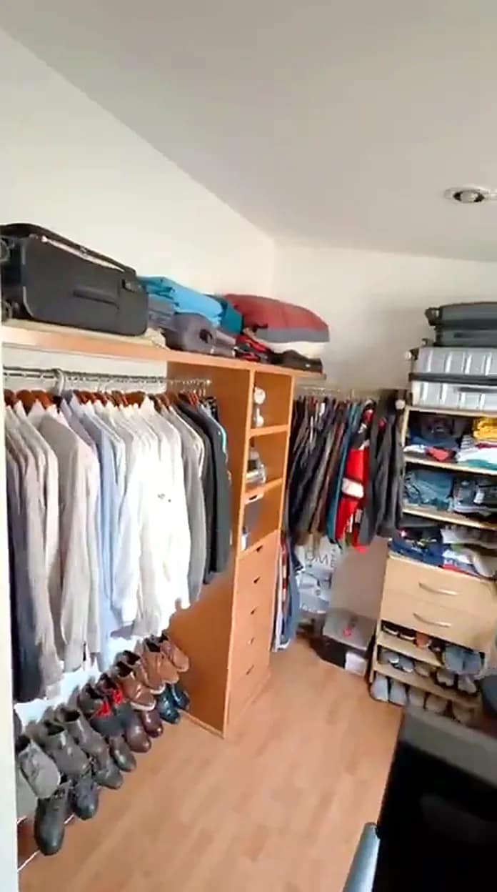 Walk-in closet de la recámara principal
